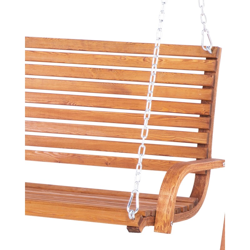 Huśtawka ogrodowa NOVARA Drewno Brązowy