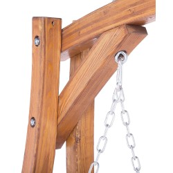 Huśtawka ogrodowa NOVARA Drewno Brązowy