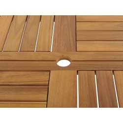 Stół ogrodowy TOLVE 150 cm 150 cm Drewno akacjowe Brązowy