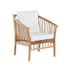 Zestaw ogrodowy ze stolikiem dla 4 osób MAGGIORE Drewno bambusowe Jasnobrązowy