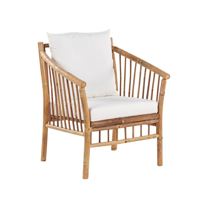 Zestaw ogrodowy ze stolikiem dla 4 osób MAGGIORE Drewno bambusowe Jasnobrązowy