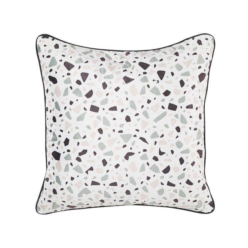 Zestaw 2 poduszek dekoracyjnych LAVENDER Welur 45 x 45 cm Biały Efekt lastryko