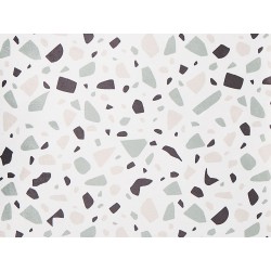 Zestaw 2 poduszek dekoracyjnych LAVENDER Welur 45 x 45 cm Biały Efekt lastryko