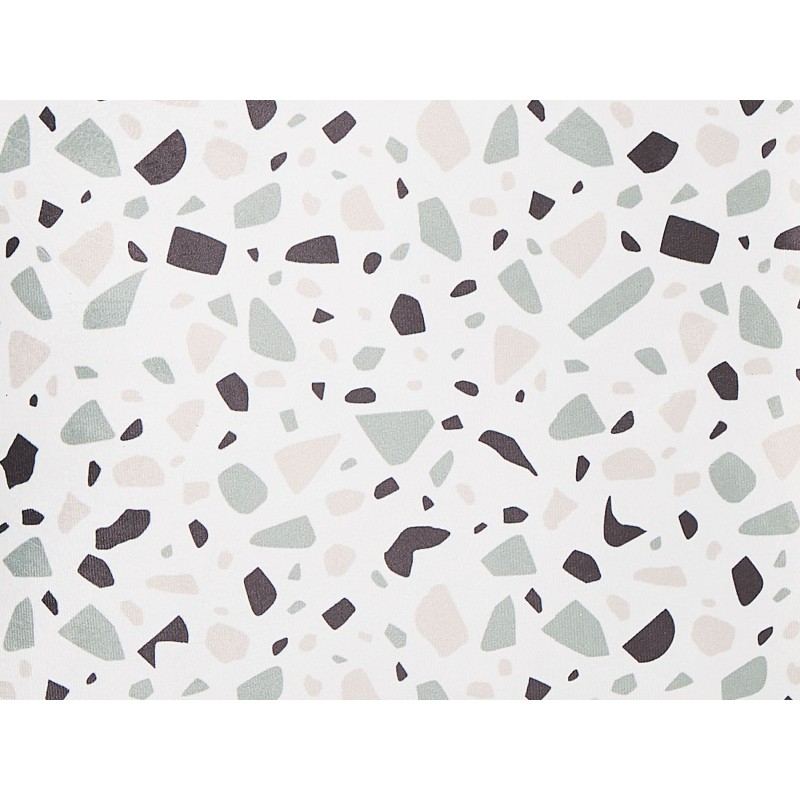 Zestaw 2 poduszek dekoracyjnych LAVENDER Welur 45 x 45 cm Biały Efekt lastryko