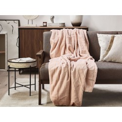 Koc SMAHRA 150 x 200 cm Różowy