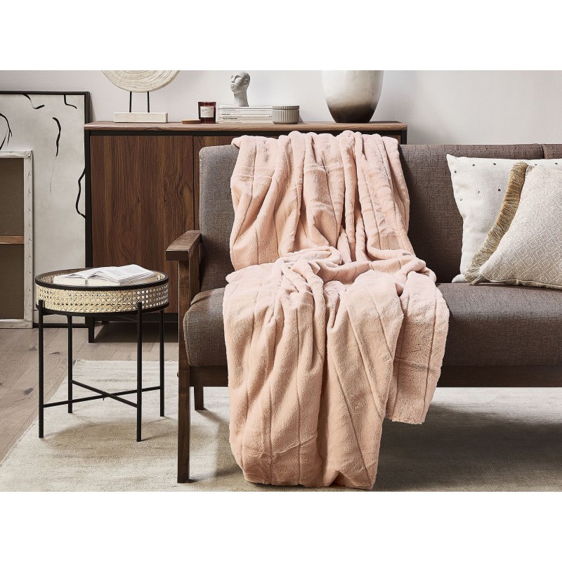 Koc SMAHRA 150 x 200 cm Różowy