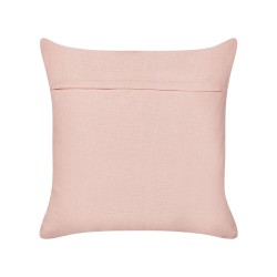 2 bawełniane poduszki dekoracyjne motyw tęczy 45 x 45 cm różowe LEEA