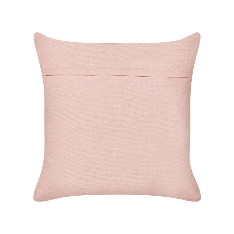 2 bawełniane poduszki dekoracyjne motyw tęczy 45 x 45 cm różowe LEEA