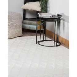 Dywan wełniany 160 x 230 cm złamana biel ERZIN