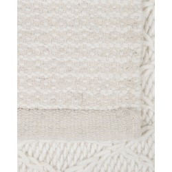 Dywan wełniany 160 x 230 cm złamana biel ERZIN