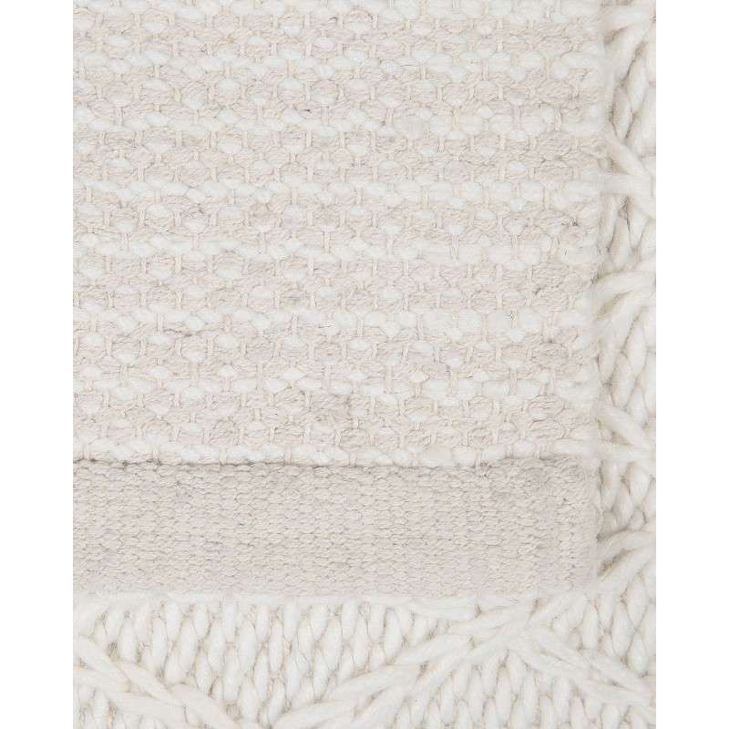 Dywan wełniany 160 x 230 cm złamana biel ERZIN