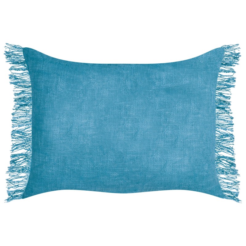 Zestaw 2 poduszek dekoracyjnych MABA Bawełna 50 x 35 cm Niebieski Jednolity
