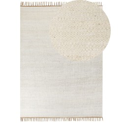 Dywan z juty 160 x 230 cm jasnobeżowy LUNIA