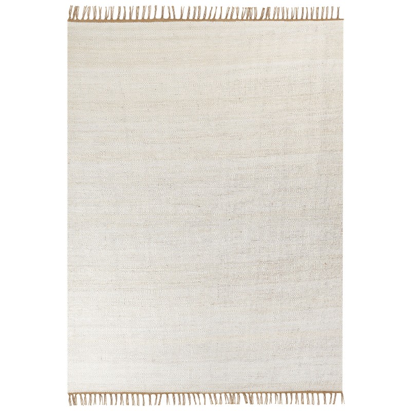 Dywan z juty 160 x 230 cm jasnobeżowy LUNIA