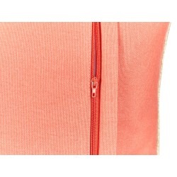 Zestaw 2 poduszek dekoracyjnych LAMINARIA Welur 45 x 45 cm Koralowy Wzór zwierzęcy