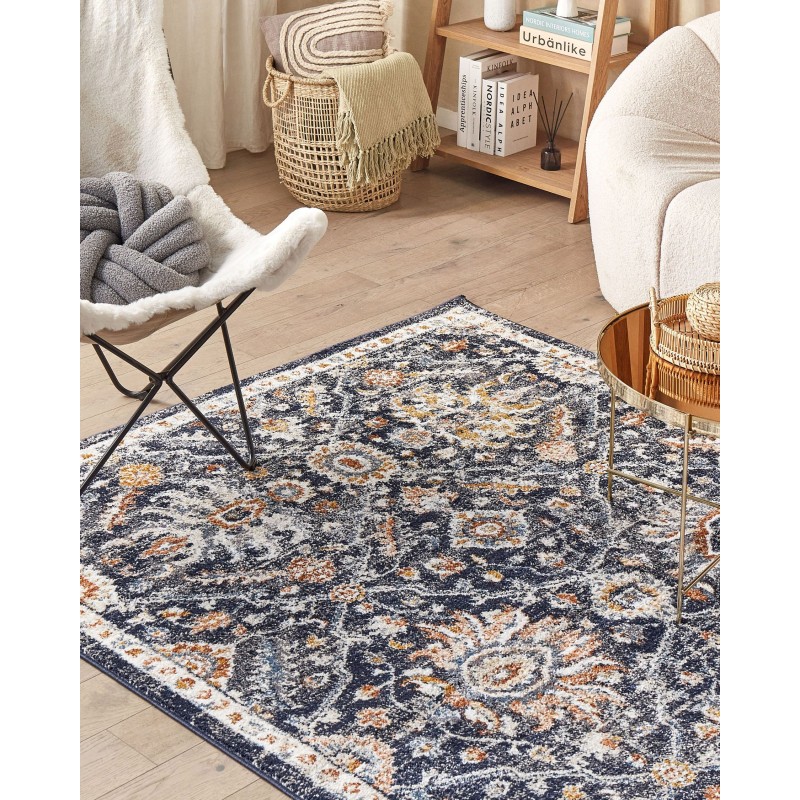 Dywan 160 x 230 cm niebiesko-beżowy MALISHKA