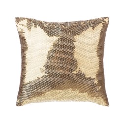 Zestaw 2 poduszek dekoracyjnych ASTER 45 x 45 cm Złoty Jednolity