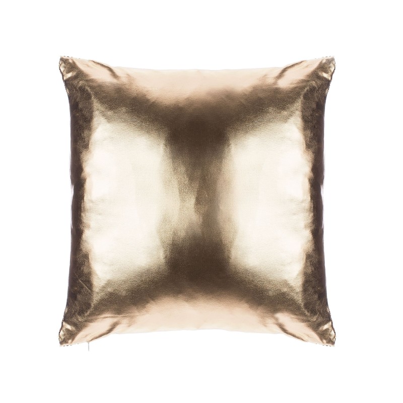 Zestaw 2 poduszek dekoracyjnych ASTER 45 x 45 cm Złoty Jednolity