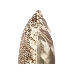 Zestaw 2 poduszek dekoracyjnych ASTER 45 x 45 cm Złoty Jednolity