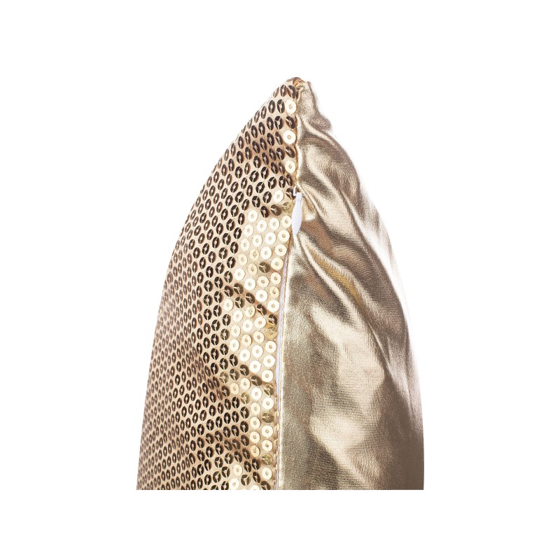 Zestaw 2 poduszek dekoracyjnych ASTER 45 x 45 cm Złoty Jednolity