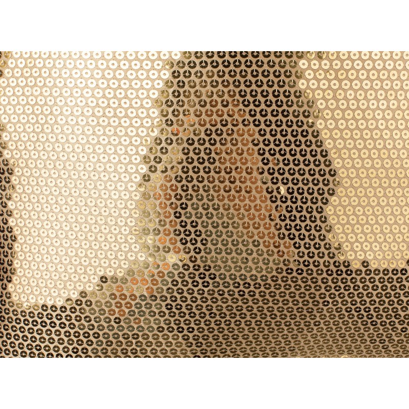 Zestaw 2 poduszek dekoracyjnych ASTER 45 x 45 cm Złoty Jednolity