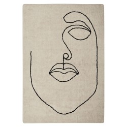 Dywan bawełniany 140 x 200 cm beżowy BAYIR