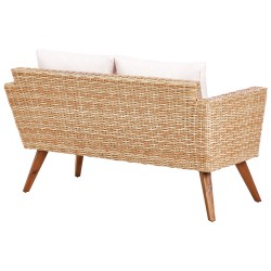 Zestaw ogrodowy ze stolikiem dla 4 osób VITTORIA Technorattan Złamana biel