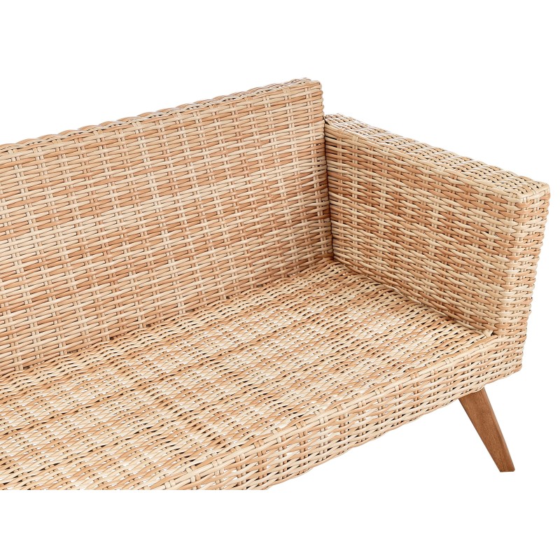 Zestaw ogrodowy ze stolikiem dla 4 osób VITTORIA Technorattan Złamana biel