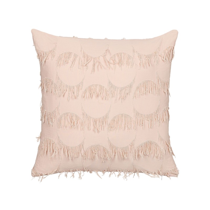 Zestaw 2 poduszek dekoracyjnych AGASTACHE 45 x 45 cm Różowy Wzór geometryczny