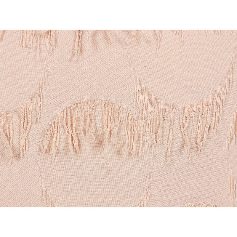 Zestaw 2 poduszek dekoracyjnych AGASTACHE 45 x 45 cm Różowy Wzór geometryczny