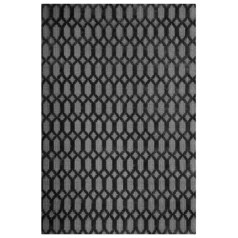 Dywan wiskozowy 140 x 200 cm szary CIZRE