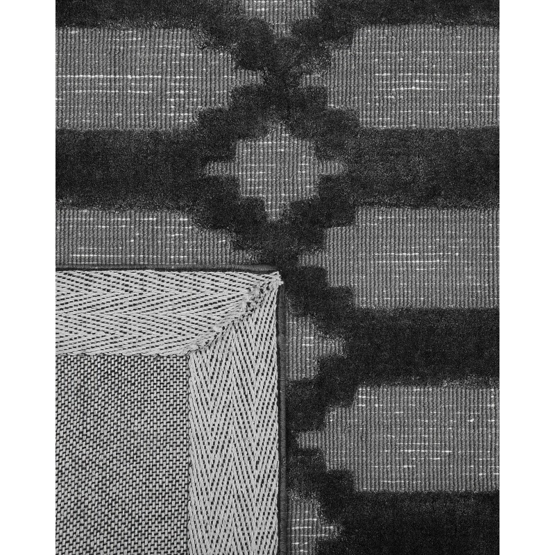 Dywan wiskozowy 140 x 200 cm szary CIZRE