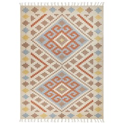 Dywan bawełniany kilim 160 x 230 cm wielokolorowy ATAN