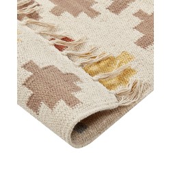 Dywan bawełniany kilim 160 x 230 cm wielokolorowy ATAN