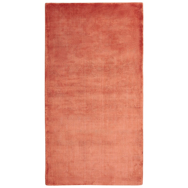 Dywan z wiskozy 80 x 150 cm pomarańczowy GESI II