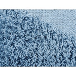 2 poduszki dekoracyjne bawełniane tuftowane 45 x 45 cm niebieskie RHOEO