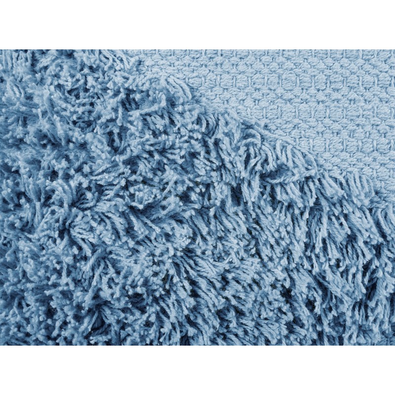 2 poduszki dekoracyjne bawełniane tuftowane 45 x 45 cm niebieskie RHOEO