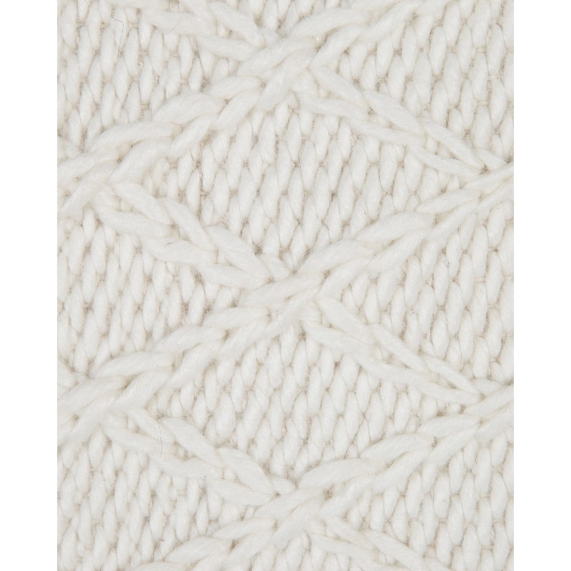 Dywan wełniany 140 x 200 cm złamana biel ERZIN