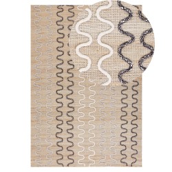 Dywan jutowy 140 x 200 cm beżowy SOGUT