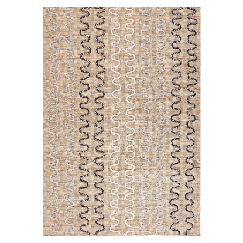 Dywan jutowy 140 x 200 cm beżowy SOGUT