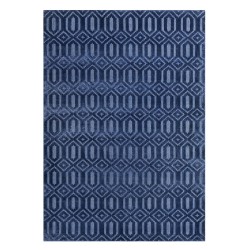 Dywan wiskozowy 140 x 200 cm niebieski ADATEPE