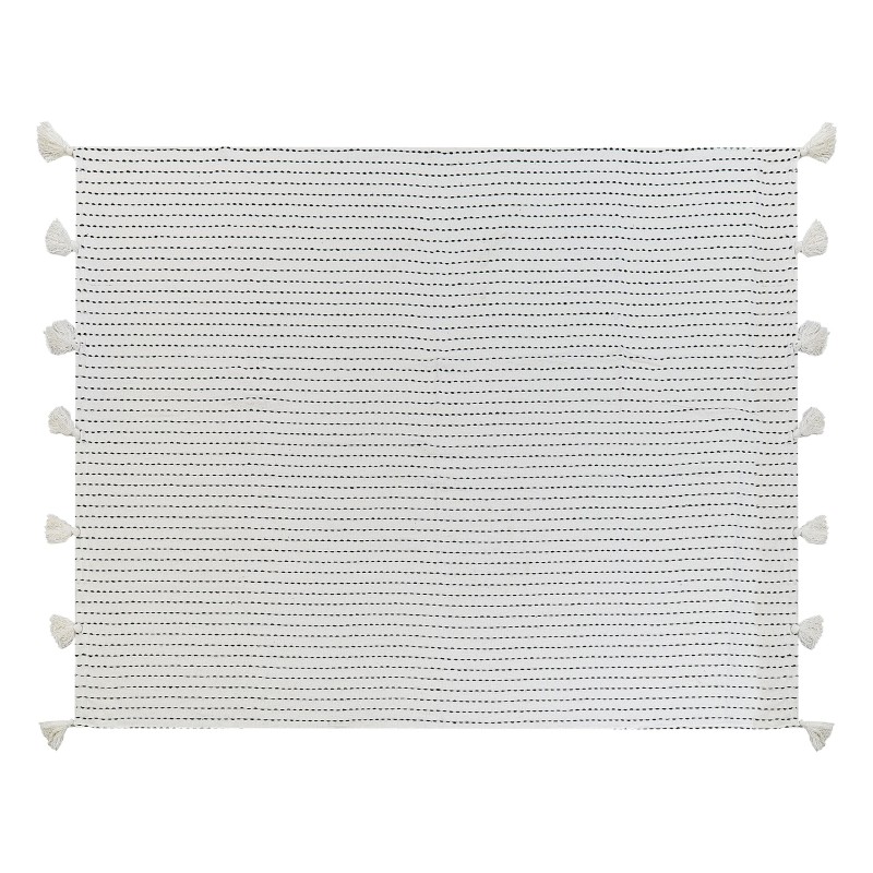 Narzuta na łóżko MODAR Bawełna 150 x 200 cm Złamana biel