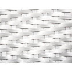 Stół ogrodowy ITALY 220 cm 100 cm Szkło Biały