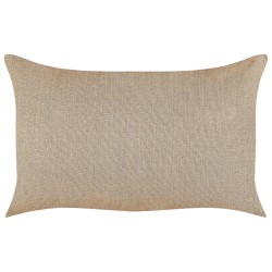 Zestaw 2 poduszek dekoracyjnych BANORI Len 30 x 50 cm Beżowy Jednolity