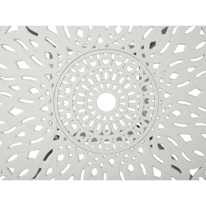 Stolik bistro ANCONA 90 cm 90 cm Metal Biały