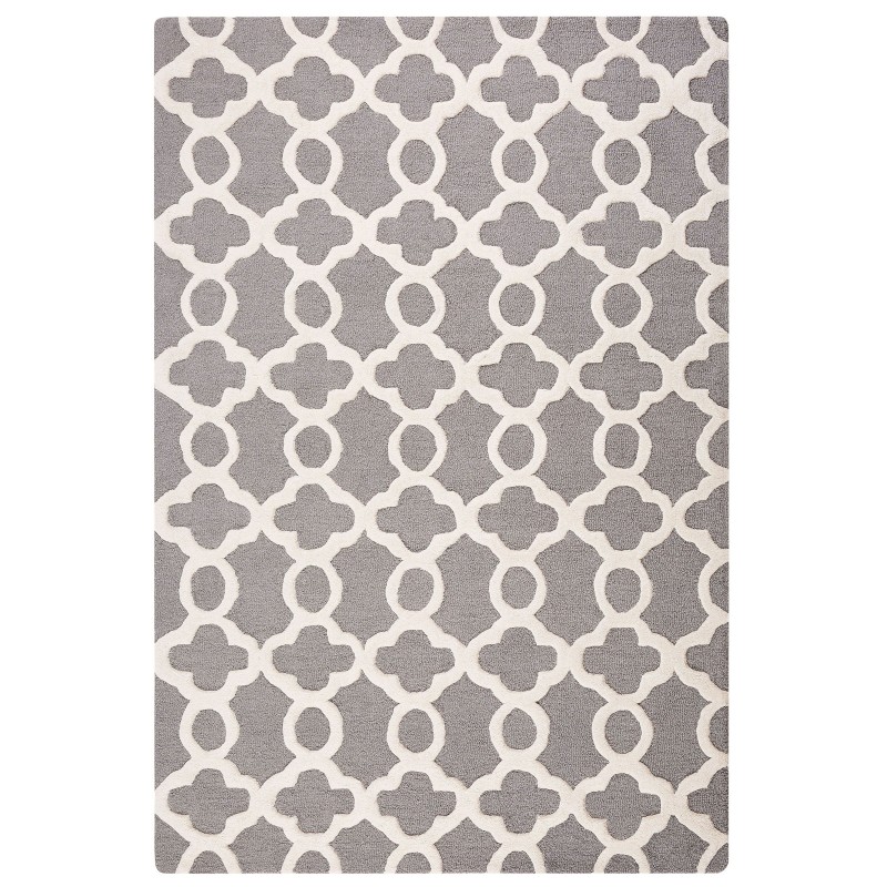 Dywan wełniany 140 x 200 cm szary ZILE