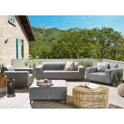 Zestaw ogrodowy ze stolikiem dla 5 osób ROVIGO Szary