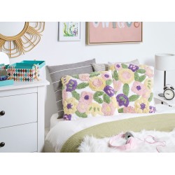 Zestaw 2 poduszek dekoracyjnych TRICORNIO Bawełna 45 x 45 cm Kolorowy Wzór kwiatowy