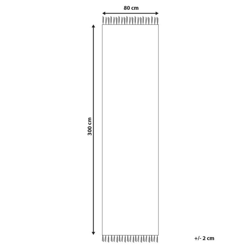 Dywan bawełniany kilim 80 x 300 cm wielokolorowy DILIJAN