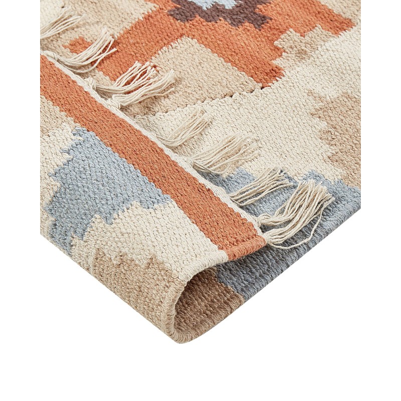 Dywan bawełniany kilim 80 x 300 cm wielokolorowy DILIJAN